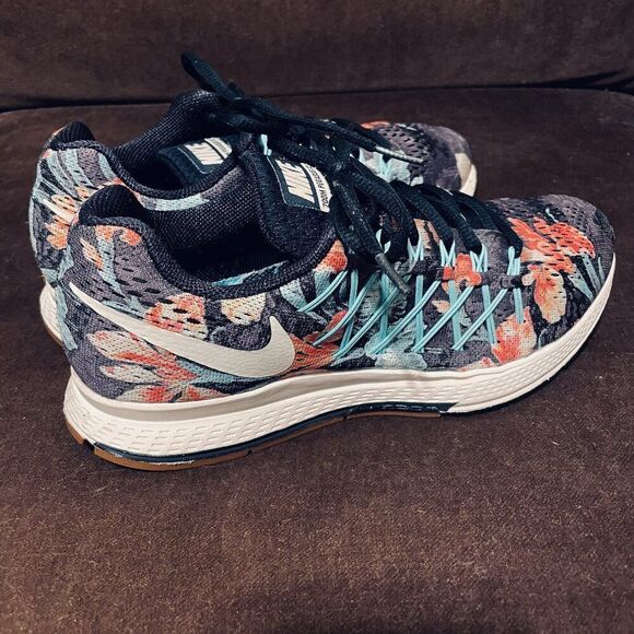 RARE Nike Pegasus 32 Photosynthesis Obsidian Teal Floral women's 8 US 39 EUR - Picture 5 of 8